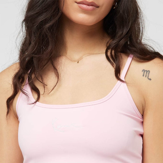 Karl Kani Γυναικείο αμάνικο μπλουζάκι Small Signature Essential Crop Top